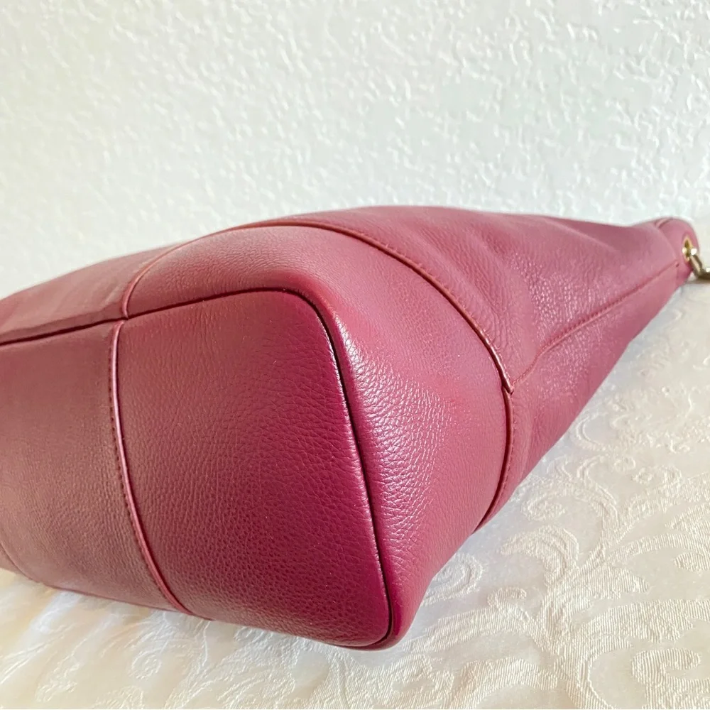 Tory Burch burgundy hobo bag